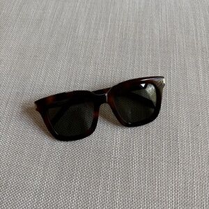Saint Laurent 51mm Square Sunglasses in Havana